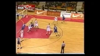 2000 CSKA (Moscow) - KK Cibona (Zagreb) 72-74 Men Basketball EuroLeague, 1/8 finals, 1st match