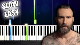 Maroon 5 - Memories - SLOW EASY Piano Tutorial by PlutaX