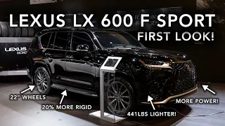 2022 Lexus LX 600 F Sport FIRST LOOK (Plus Lexus SEMA 2021 IS 500 & IS 350 Custom Builds!)