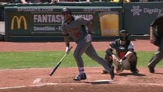 ARI@SF: Tomas hammers a no-doubter to left-center