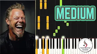 Metallica - The Unforgiven - Medium Piano Tutorial - Intermediate