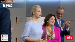 Naválnaya recibe un premio a la Libertad de Prensa y asegura que seguirá trabajando por una Rusia ce