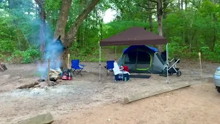 BLUE RIVER Campsites, TISHOMINGO, OKLAHOMA. First camping experience for my son, we love it here.