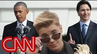 Obama, Trudeau trade Bieber jokes