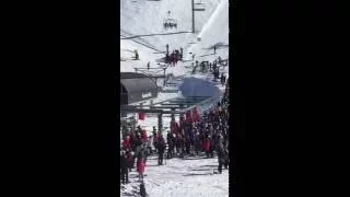 Workers Rescue Young Boy Dangling from Ski Lift