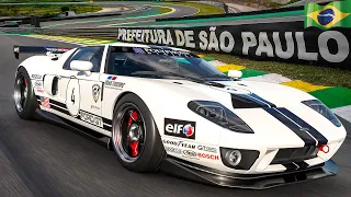 GRAN TURISMO 7 - GANHEI O LENDÁRIO FORD GT, e ACELERAMOS EM INTERLAGOS!!