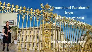 'Allmand en Saraband (en Rondeau) uit Suite in e-mineur van Daniel Demoivre (1687 - 1731).