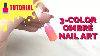 3-Color Ombré Nail Art Tutorial | HILARY DAWN HERRERA