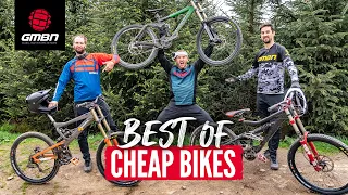 Best Of GMBN Cheap Bike Challenges | Sketchy Bikes, Pro Riders, Massive Jumps | 1hr+ MTB Compilation