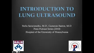 Introduction to Lung Ultrasound -- BAVLS