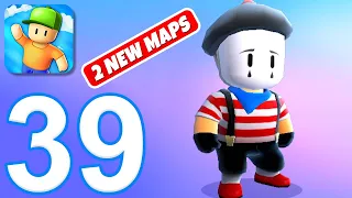 Stumble Guy‪s‬ - Gameplay Walkthrough Part 39 - 2 New Maps (iOS, Android)