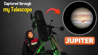 Jupiter Through Telescope Hindi | Jupiter Opposition 2023 | Jupiter Rotation 🔭