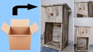 how to make drawer at home with cardboard