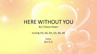 Here Without You by 3 Doors Down - Easy chords and lyrics