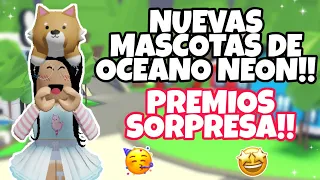 NUEVAS MASCOTAS DE OCEANO NEON!! **PREMIOS SORPRESA!** Adopt Me! / ROBLOX - Eleven Gamer