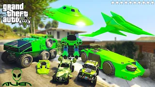 GTA 5 - Stealing SECRET ALIEN Cars With Franklin! | (Real Life Cars #47)