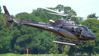 Airbus Helicopters H125 (AS350 B3) | Landing and Takeoff at Busy Royal Ascot Heliport | Helicopter