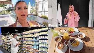 weekly vlog living in Dubai ♡ aesthetic cafés, trying on abaya, brunch & grocery shopping