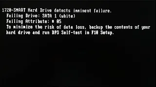 1720- smart hard drive detects imminent failure.The risk of data loss | how to fix it | Solved 100%