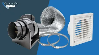 What items do I need to install an inline fan in my bathroom?