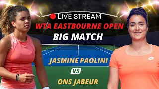 WTA LIVE ONS JABEUR VS JASMINE PAOLINI WTA EASTBOURNE 2023 TENNIS PREVIEW STREAM