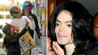 Michael Jackson Takes Paris, Prince And Blanket Toy Shopping In Beverly Hills [2009]