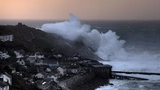 Cornwall Huge Winter Storm - Porthcurno, Sennen, Land's End