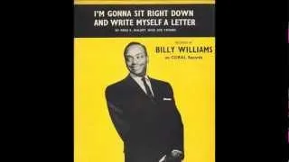 Billy Williams 'I'm Gonna Sit Right Down And Write Myself A Letter' 78 rpm