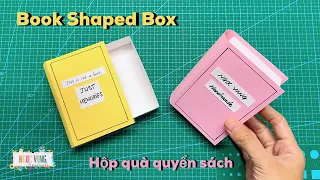 HỘP QUÀ HÌNH CUỐN SÁCH || Book Shaped Box - NGOC VANG Handmade