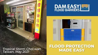 Dam Easy Flood Barriers Protecting Businesses in Taiwan