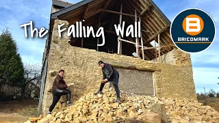 Stone Wall DEMOLITION At The Barn Renovation | Taking It DOWN Stone By Stone.Video #4