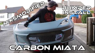 Carbon Miata Type One Bumper Install #mx5modified