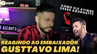 MAIOR VOZ DO SERTANEJO? Reagindo ao Embaixador Gusttavo Lima cantando voz e violão! - AiCanta!