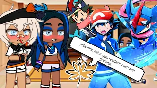 pokemon galar gym leader's react to Ash greninja 1/?