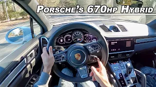 2021 Porsche Cayenne Turbo S e-Hybrid - The 670hp Eco Beast You Need to Drive (POV Binaural Audio)