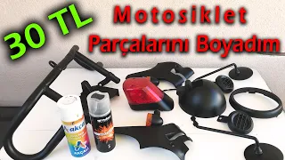 Motosiklet Parçaları Nasıl Boyanır | 30 TL | Diy