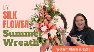 Easy Diy Silk Flower Grapevine Wreath For Mother's Day!