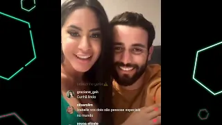 Matteus e Isabelle juntinhos abriram live para seus fãs e responderam peeguntinhas