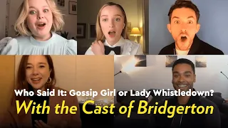 Who Said It: Gossip Girl or Lady Whistledown? With the Cast of Bridgerton | POPSUGAR Pop Quiz