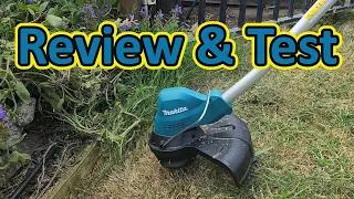 Makita DUR189RM Cordless Grass Line Trimmer Unboxing, Test & Review. Li-ion LXT 18V Brushless