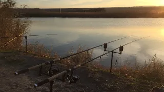Рыбалка 20 ноября. Калаборка пруд Зеркало, закрытие сезона 2022 г.