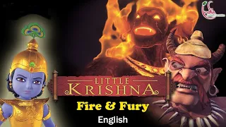 The Fiery Demon and Pralambasura - Little Krishna