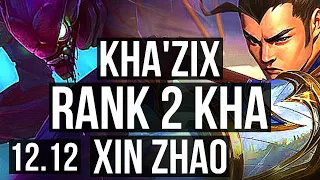 KHA'ZIX vs XIN ZHAO (JNG) | Rank 2 Kha, 11/1/12, Legendary | KR Challenger | 12.12