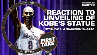 Stephen A. & Shannon Sharpe react to the unveiling of Kobe Bryant's statue | First Take