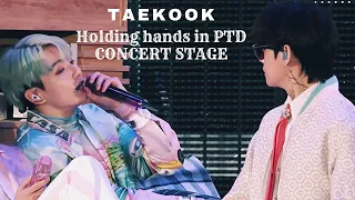 Taekook Doing holding hands in PTD Stage Concert | Taekook Moments ♡♡