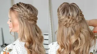 Half Up Double Fishtail French Braids | Missy Sue