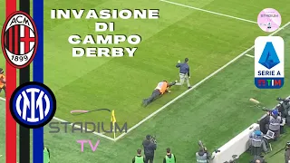 Invasione di Campo Derby di Milano: LIVE Inter 1-2 Milan