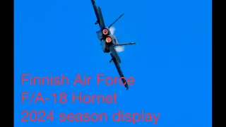 Finnish Air Force F-18 Hornet 2024 display