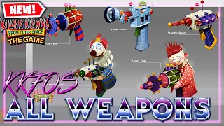 Killer Klows From Outer Space: The Game - All Weapons (Klowns & Humans)