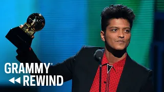 Watch Bruno Mars Dedicate His 2014 GRAMMY Win To His Late Mother | GRAMMY Rewind